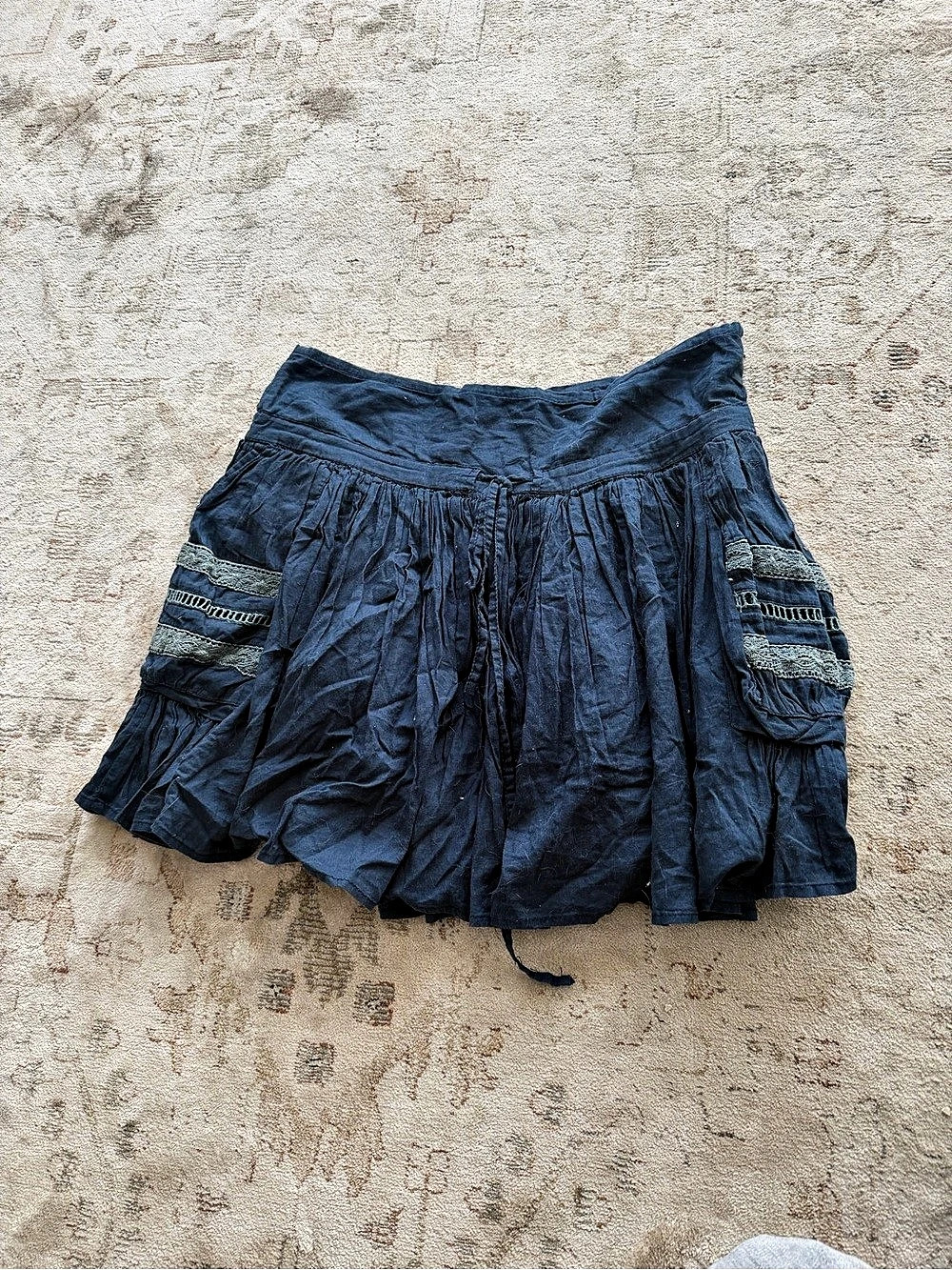 Missselfridge blue lace skirt